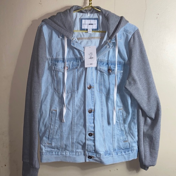 Jean Jacket Fashion Nova Blaine Hooded 